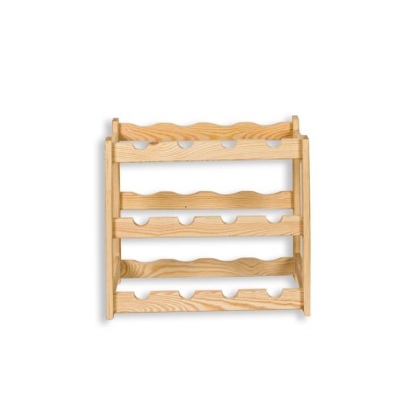 Sosnowy regał na wino RW-1-12 ▪ Naturalne drewno