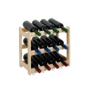 Sosnowy regał na wino RW-1-12 ▪ Naturalne drewno