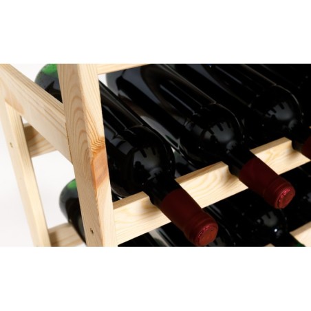 Sosnowy regał na wino RW-1-12 ▪ Naturalne drewno