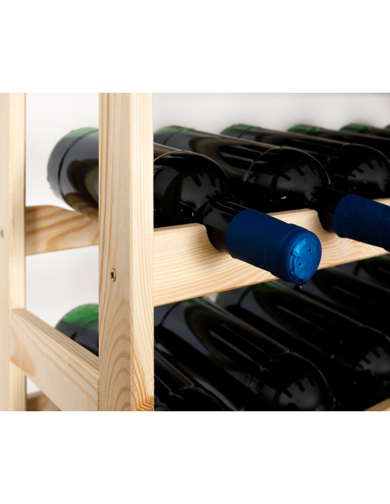 Otwarte regały alkoholowe RW-1 - Sosnowy regał na wino RW-1-12 ▪ Naturalne drewno - product MODO24.PL 8