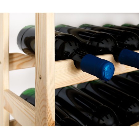 Sosnowy regał na wino RW-1-12 ▪ Naturalne drewno