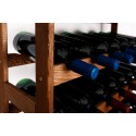 Sosnowy regał na wino RW-1-12 ▪ W kolorze brązowym