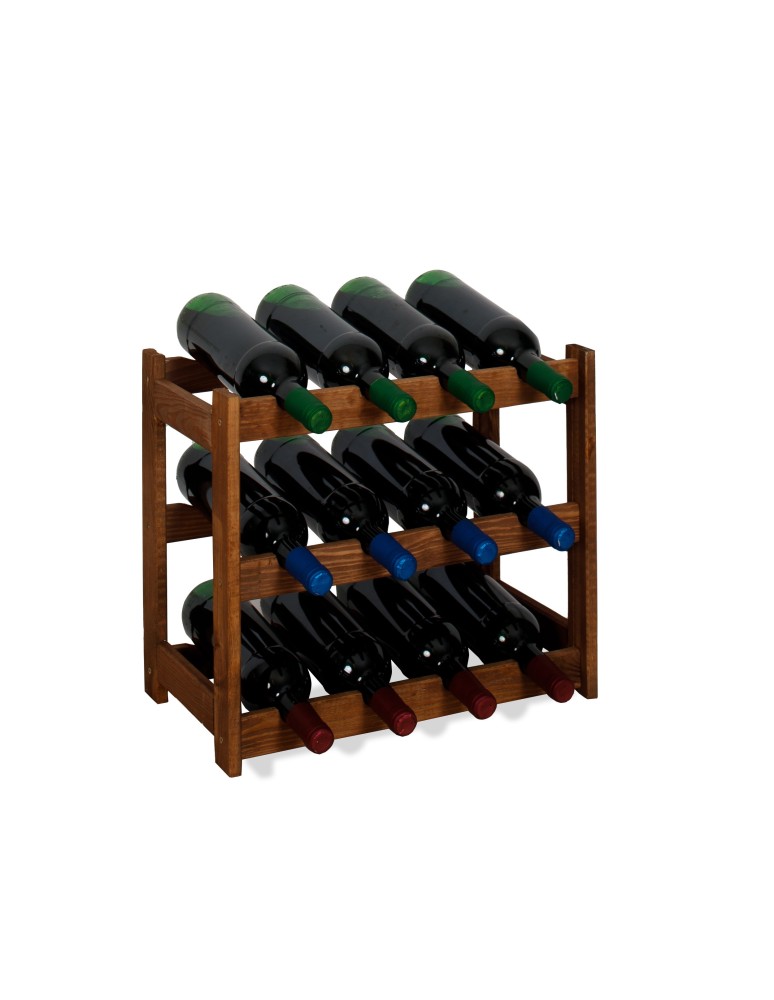 Regał na wino RW-1-12 brąz