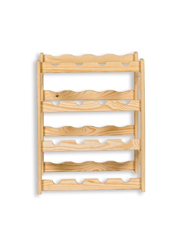 Sosnowy regał na wino RW-1-16 ▪ Naturalne drewno - product 2