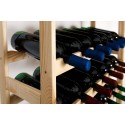 Sosnowy regał na wino RW-1-16 ▪ Naturalne drewno