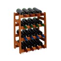 Sosnowy regał na wino RW-1-16 ▪ W kolorze olchy