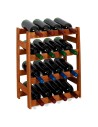 Sosnowy regał na wino RW-1-16 ▪ W kolorze olchy