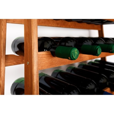 Sosnowy regał na wino RW-1-16 ▪ W kolorze olchy