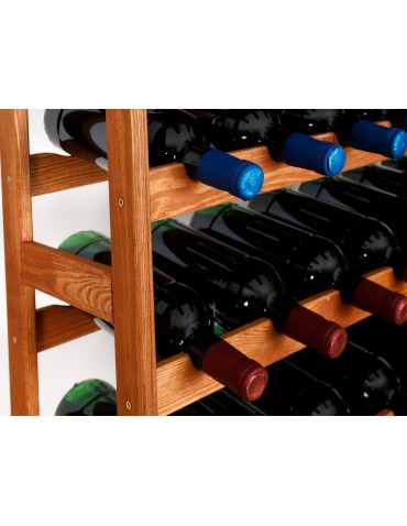 Otwarte regały alkoholowe RW-1 - Sosnowy regał na wino RW-1-16 ▪ W kolorze olchy - product 5