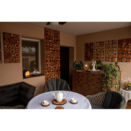 Taca Drewniana Ozdobna ✦ Surowy Dąb ✦ dł  35-40 cm