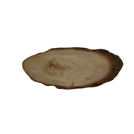 Taca Drewniana Ozdobna ✦ Surowy Dąb z Korą ✦ dł  40-45 cm