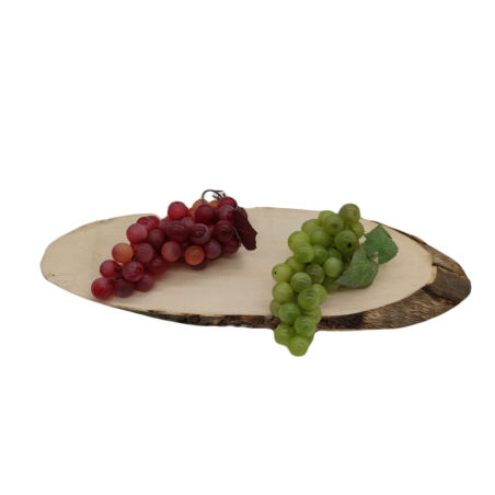 Taca Drewniana Ozdobna ✦ Surowy Buk z Korą ✦ dł  30-35 cm