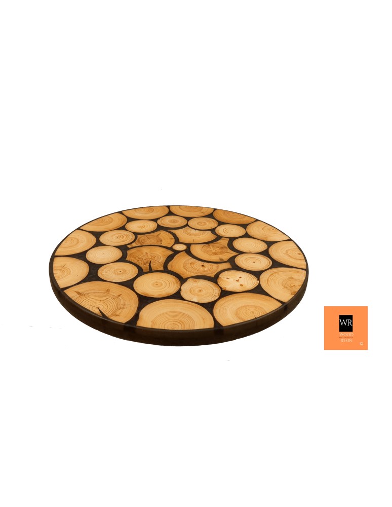 Stoły Marki Wood&Resin - Stolik lub Blat ⭖ Heart of Darkness ⭖ Wood & Resin ⭖ Unikat 071707 - produkt MODO24.PL 1