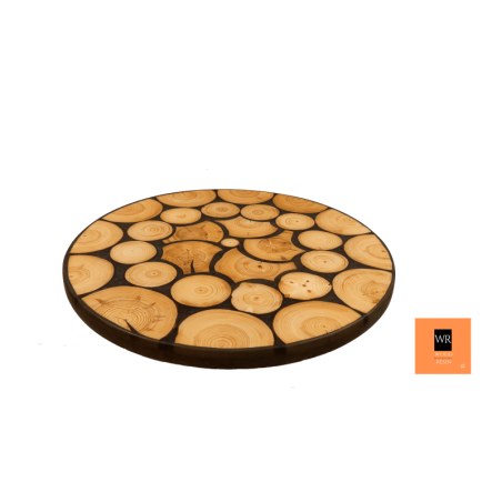 Stolik lub Blat ⭖ Heart of Darkness ⭖ Wood & Resin ⭖ Unikat 071707