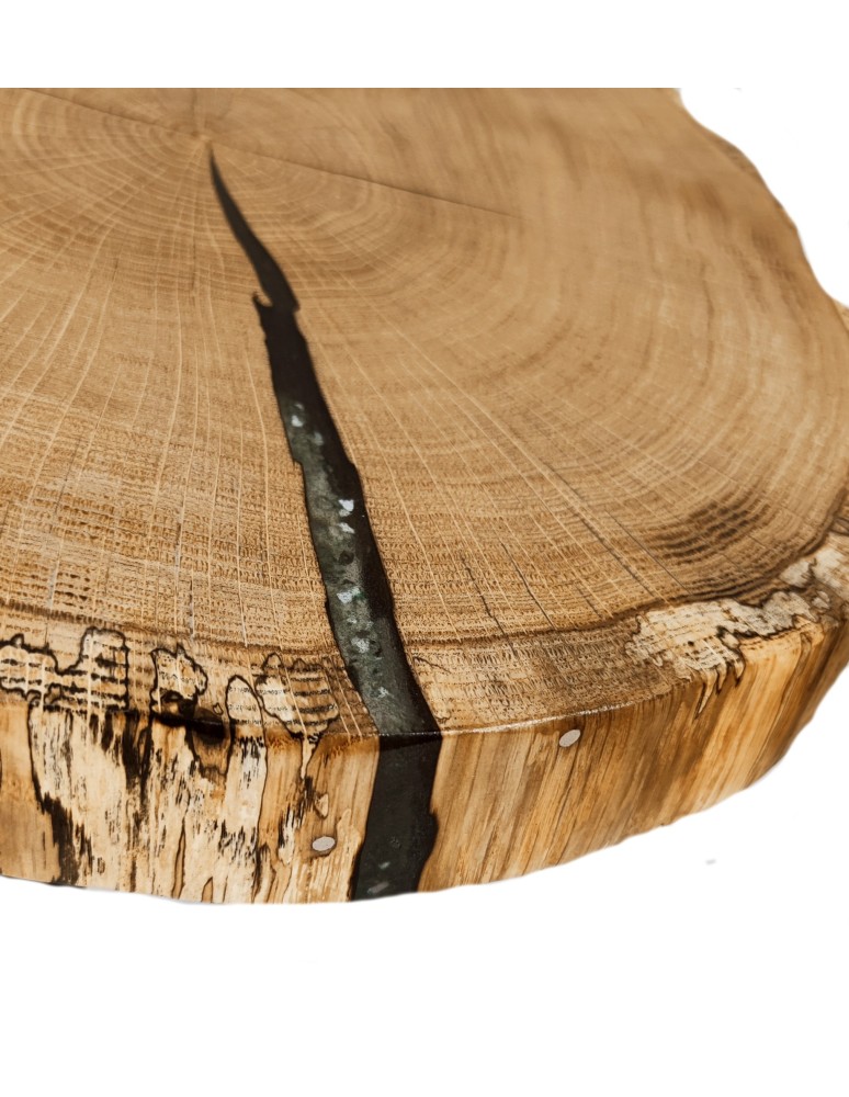 Stoły Marki Wood&Resin - Stolik lub Blat Dębowy ⭖ Green Diamonds ⭖ Wood & Resin ⭖ Unikat 154024 - product MODO24.PL 2