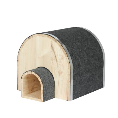 Domek dla Jeża z rodziną 33x35x37 cm Sosnowy z Krytym Daszkiem