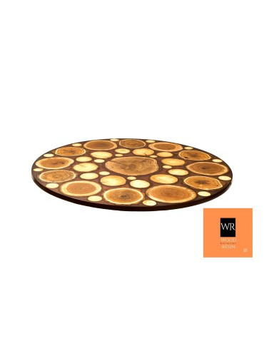 Stół lub Blat  ⭖ Salty Chocolate ⭖ Wood & Resin ⭖ Unikat 122044