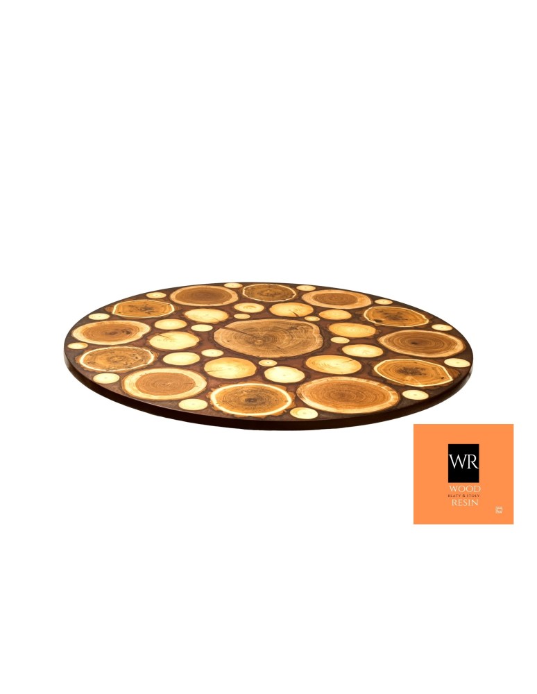 Stoły Marki Wood&Resin - Stół lub Blat  ⭖ Salty Chocolate ⭖ Wood & Resin ⭖ Unikat 122044 - produkt MODO24.PL 1