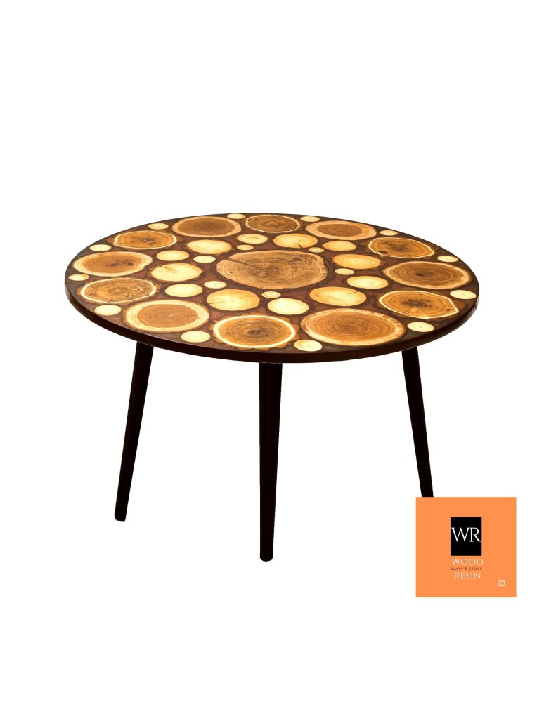Stoły Marki Wood&Resin - Stół lub Blat  ⭖ Salty Chocolate ⭖ Wood & Resin ⭖ Unikat 122044 - produkt MODO24.PL 1