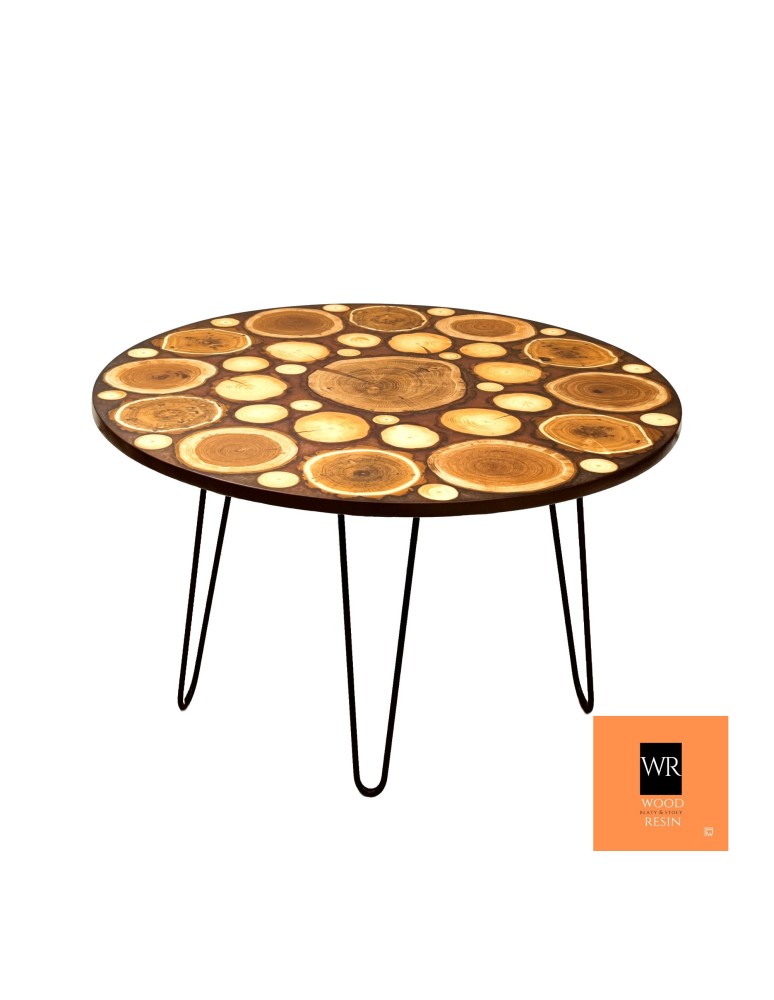 Stoły Marki Wood&Resin - Stół lub Blat  ⭖ Salty Chocolate ⭖ Wood & Resin ⭖ Unikat 122044 - product MODO24.PL 1