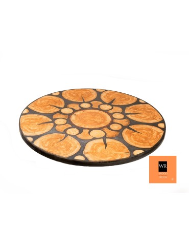 Stolik lub Blat  ⭖ Graphite Nymph ⭖ Wood & Resin ⭖ Unikat 122811