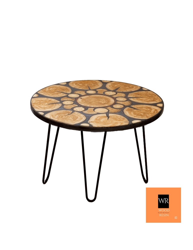 Stoły Marki Wood&Resin - Stolik lub Blat  ⭖ Graphite Nymph ⭖ Wood & Resin ⭖ Unikat 122811 - product MODO24.PL 1