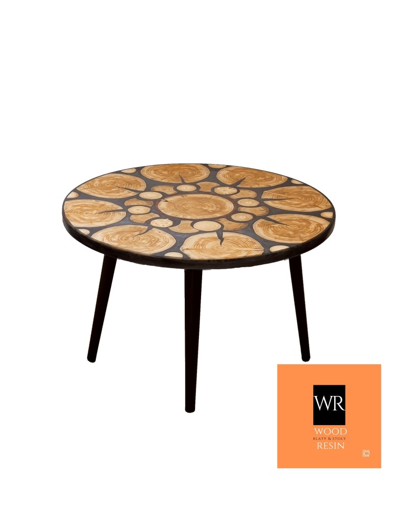 Stoły Marki Wood&Resin - Stolik lub Blat  ⭖ Graphite Nymph ⭖ Wood & Resin ⭖ Unikat 122811 - product MODO24.PL 1