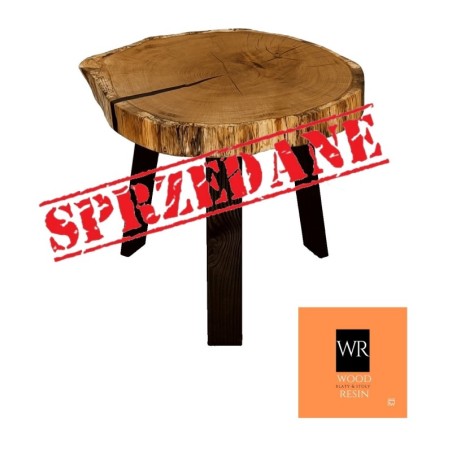 Okrągły Stolik lub Blat ⭖ Green Diamonds ⭖ 52x44x5,5 cm ⭖ Unikat