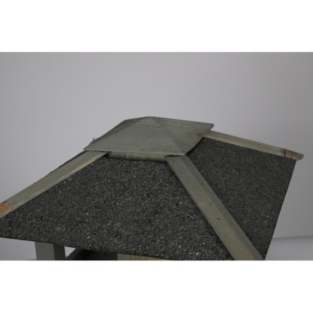 Karmnik na Okno ▪ z Dozownikiem ▪ Szary Domek ▪ 26x38,5x38x5 cm