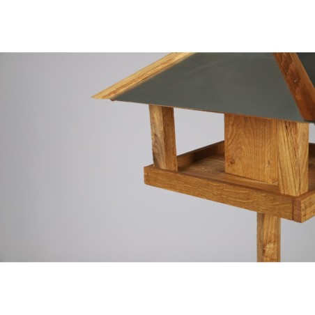 Karmnik Z Dozownikiem ▪ Olejowany Dębowy ▪ Na Nóżce ▪ 111x38,5x38,5 cm