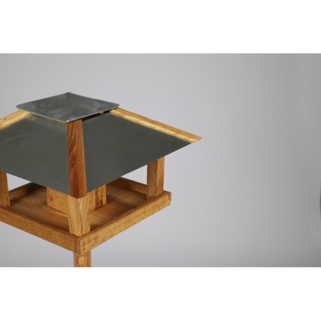 Karmnik Z Dozownikiem ▪ Olejowany Dębowy ▪ Na Nóżce ▪ 111x38,5x38,5 cm