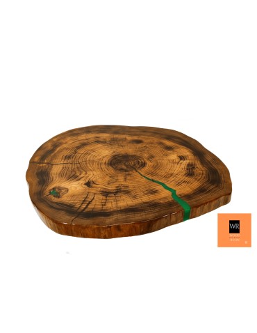 Stolik lub Blat  ~ Green Miracle ~ Wood & Resin ~ Unikat 151222