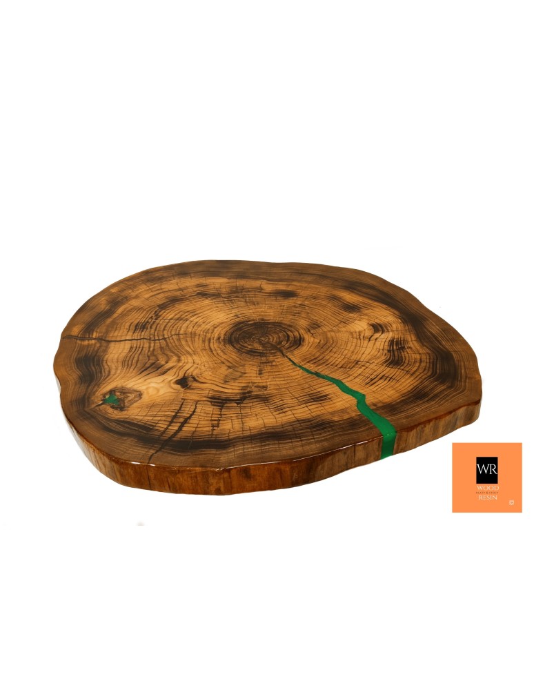 Stoły Marki Wood&Resin - Stolik lub Blat  ~ Green Miracle ~ Wood & Resin ~ Unikat 151222 - produkt MODO24.PL 1
