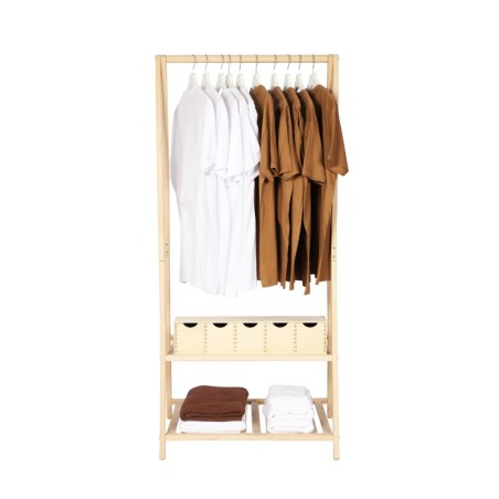 Garderoba TROHA 1 ▪ Surowy Buk ▪ Wariant Wąski - 70 cm