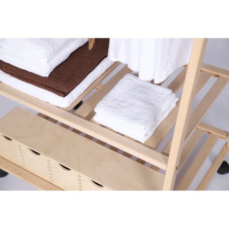 Garderoba TROHA 1 ▪ Surowy Buk ▪ Wariant Wąski - 70 cm