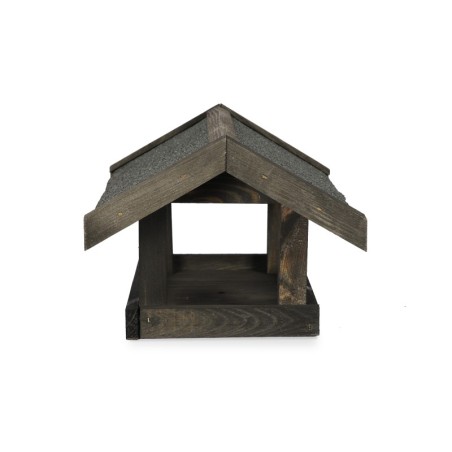 Karmnik dla ptaków ▪ Daszek Dwuspadowy/Papa ▪ Czarny ▪ 21,5x38,5x29 cm
