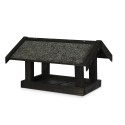 Karmnik dla ptaków ▪ Daszek Dwuspadowy/Papa ▪ Czarny ▪ 21,5x38,5x29 cm