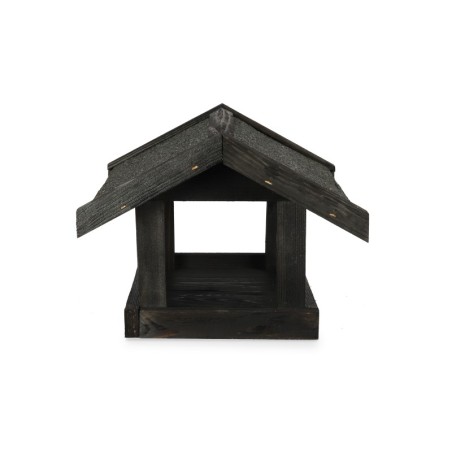 Karmnik dla ptaków ▪ Daszek Dwuspadowy/Papa ▪ Czarny ▪ 21,5x38,5x29 cm