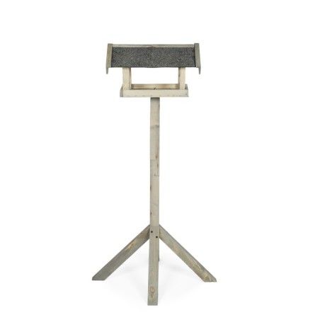 Karmnik dla Ptaków ▪ Szary ▪ Na Nóżce ▪ Daszek z Papą ▪ 112x38,5x29 cm