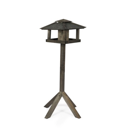 Karmnik Ekologiczny z Dozownikiem ▪ Czarny ▪ Na Nóżce ▪ 107,5x38x38 cm