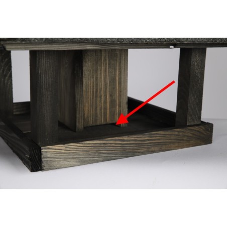 Karmnik Ekologiczny z Dozownikiem ▪ Czarny ▪ Na Nóżce ▪ 107,5x38x38 cm