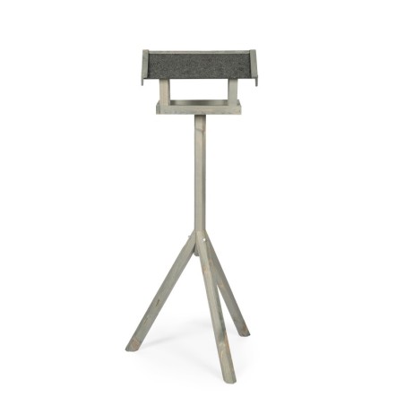 Karmnik z Drewna dla Ptaków ▪ Szary ▪ Na Nóżce ▪ 111,5x38,5x29 cm