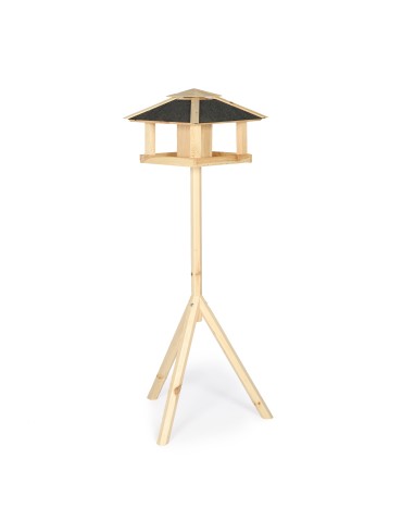 karmnik dla ptaków z drewna