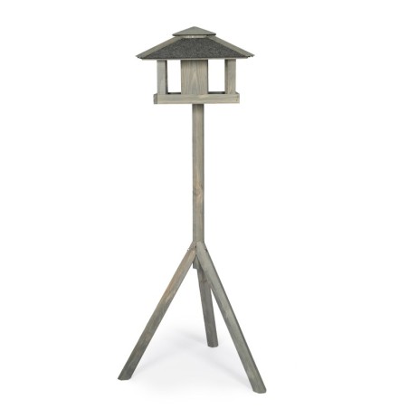 Szary Karmnik z Dozownikiem ▪ Na Nóżce ▪  4 Płatowy Daszek ▪  116x38cm