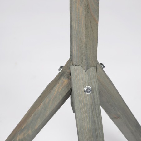 Szary Karmnik z Dozownikiem ▪ Na Nóżce ▪  4 Płatowy Daszek ▪  116x38cm