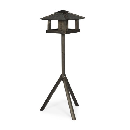 Karmnik Ptaków z Dozownikiem ▪ Domek Czarny ▪  Na Nóżce ▪ 116x38x38 cm