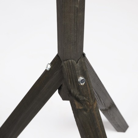 Karmnik Ptaków z Dozownikiem ▪ Domek Czarny ▪  Na Nóżce ▪ 116x38x38 cm