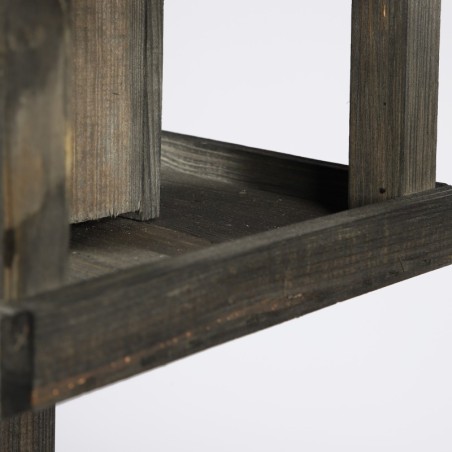 Karmnik Ptaków z Dozownikiem ▪ Domek Czarny ▪  Na Nóżce ▪ 116x38x38 cm