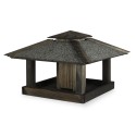 Karmnik Na Balkon/Okno ▪   z Dozownikiem ▪ Czarny Domek ▪ 26x38x38 cm