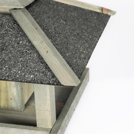 Karmnik na Okno ▪ z Dozownikiem ▪ Szary Domek ▪ 26x38,5x38x5 cm